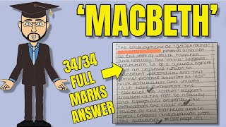 100 Full Marks Real Literature Exam Answer 3 Macbeth no spoilers [upl. by Tansy339]