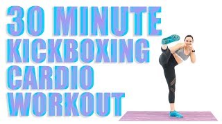 30 Minute Kickboxing Cardio Workout [upl. by Hesoj]