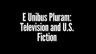 E Unibus Pluram Television and US Fiction by David Foster Wallace Audiobook [upl. by Sclar]