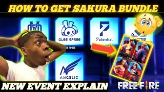 How To Get Free Sakura Bundle In Trend Event Free Bundle In New Lab Event Explain  Free Fire [upl. by Mossolb]