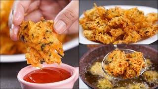 CRISPY POTATO LACCHA PAKORA  ALOO LACCHA PAKORA  CRUNCHY POTATO PAKODA RECIPE  ALOO PAKORA [upl. by Odanref]