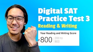 Redeemed I got 5454 on Digital SAT Practice Test 3 Reading amp Writing Bluebook  Strategy Tips [upl. by Burlie]