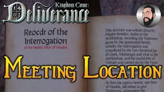 Waldensians Heretics Meeting Location  Kingdom Come Deliverance [upl. by Mccormick]