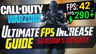 🔧 COD WARZONE Dramatically increase performance  FPS with any setup  Best Settings Season 5 [upl. by Puglia770]