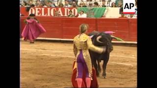 MEXICO SUCCESS OF SPANISH FEMALE BULLFIGHTER LAUNCHES DEBATE [upl. by Alo337]