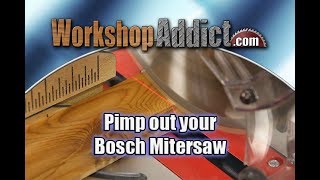 Pimp out your Bosch Mitersaw  Laser Washers [upl. by Yhtir427]