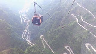 Tianmen Mountain Cableway in Zhangjiajie China 天門山 [upl. by Godart]