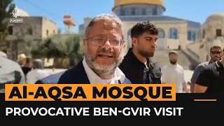 Israel’s BenGvir leads provocative visit to AlAqsa Mosque  AJ Shorts [upl. by Handler995]