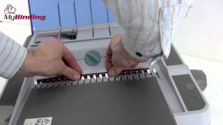 GBC CombBind C450e Electric Plastic Comb Binding Machine Demo  18009444573 [upl. by Garrek]