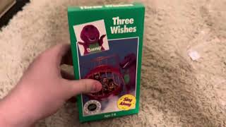 Unboxing Barney Three Wishes VHS [upl. by Artema]