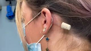 Orbital Piercing INSTRUCTIONAL how to pierce properly [upl. by Ashbey]