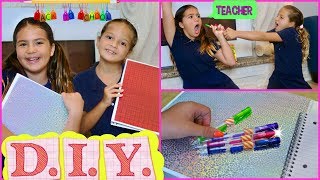 DIY BACK TO SCHOOL quotSKITSquot ALISSONampEMILYquot [upl. by Lewie184]