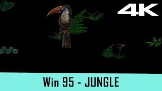 Windows 95 Screensaver  Jungle With Sound 4K [upl. by Nilla]