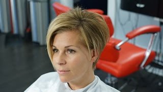 Undercut Textured Bob  How to Woman Tutorial [upl. by Egon]