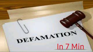 Defamation Meaning types and punishments [upl. by Llewej]