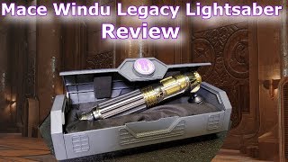 Star Wars Galaxys Edge  Mace Windu Legacy Lightsaber Review [upl. by Danziger]