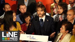 Cédric Villani candidat à la mairie de Paris  Paris  France 04 septembre 2019 [upl. by Ahsimed]