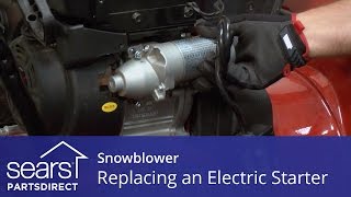 Replacing an Electric Starter on a Snowblower [upl. by Atsahc]