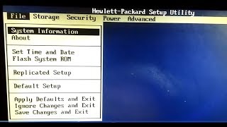 Bios Configuration Compaq  hp setup Utility [upl. by Gautier]