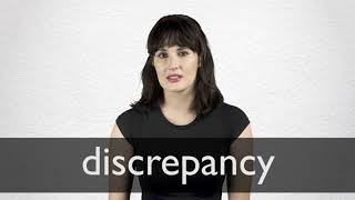 How to pronounce DISCREPANCY in British English [upl. by Soutor]