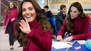 Duchess Kate SURPRISED Students at Nower Hill High School in Harrow [upl. by Frances]