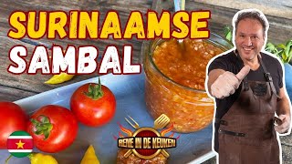 Surinaamse sambal met Madame Jeanette of lemon drop pepers [upl. by Dray100]