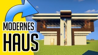 Wie baut man ein modernes Haus In Minecraft  Minecraft modernes Haus bauen [upl. by Law23]