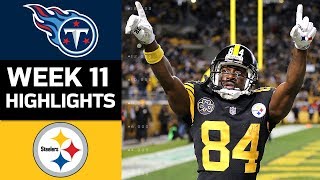 Titans vs Steelers  NFL Week 11 Game Highlights [upl. by Surat]