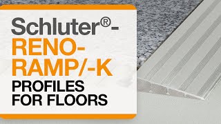 How to install a tile transition on floors Schluter®RENORAMPK [upl. by Aderfla176]