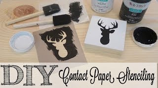 DIY Creating Contact Paper Stencils  FULL TUTORIAL [upl. by Corny964]