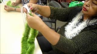 HOW TO MAKE A 2STRAW EYELASH YARN LEI [upl. by Ciaphus]