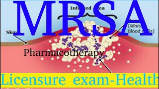 Methicillinresistant Staphylococcus aureus MRSA  COC  Exam  pharmacotherapy [upl. by Sirref567]