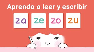 Aprender a leer las sílabas za ze zo zu [upl. by Ecniuq]