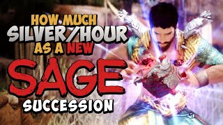 How Much SILVERHR You Make as NEWBIE SAGE Succession  Black Desert [upl. by Pryce]