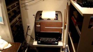 RTTY TELETYPE MODEL 15 JUST WATCH LISTEN AND ENJOY [upl. by Jonathan217]