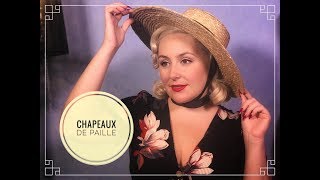 COMMENT ACCROCHER UN CHAPEAUX DE PAILLE  MES 4 TECHNIQUES [upl. by Naimad]