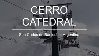 Visiting and snowboarding in Cerro Catedral San Carlos de Bariloche Argentina [upl. by Atterrol]