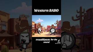 Western BABO funny animation memes flipnote trend popular comedy funny objectshow bfdi [upl. by Namia]