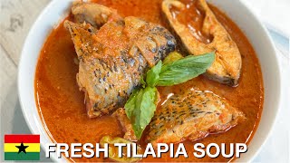 FRESH TILAPIA SOUP  TILAPIA SOUP RECIPE  BEE’SKITCHEN [upl. by Melonie]