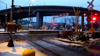 Seattle Mariners quotSafeco Field quotrailway crossing [upl. by Burley]