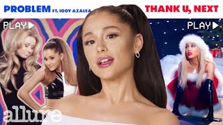 Ariana Grande Breaks Down Her Iconic Music Videos  Allure [upl. by Idnahc]