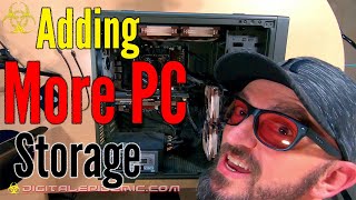 How do I add an extra hard drive to a desktop PC More Storage DIY [upl. by Neliak]