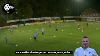 Fussballtraining Passtraining  Direktes Passspiel mit Pendelbewegung [upl. by Adnirb]