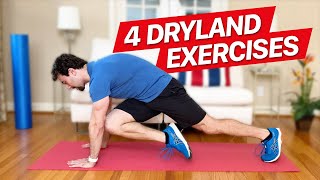 4 Dryland Exercises for Swimmers [upl. by Analeh399]