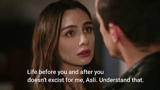 Siyah Beyaz Aşk 28 AsFer kiss part 2  English subs [upl. by Nagey]