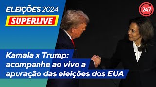 Eleições EUA  Kamala x Trump acompanhe ao vivo a apuração das eleições dos EUA [upl. by Euqinomad]