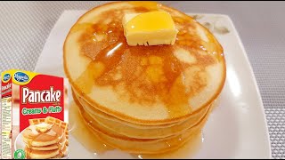 How To Make Perfectly Brown Pancake Using Pancake Mix  Ready Mix Pancake Recipe [upl. by Melany573]