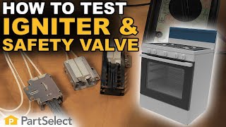 RangeOven Troubleshooting  How to Test a Gas Range Igniter amp Oven Safety Valve  PartSelectcom [upl. by Daune260]