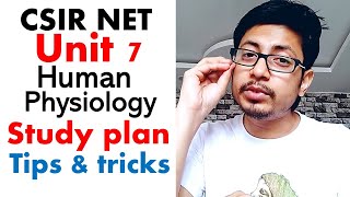 CSIR NET life science unit 7  CSIR NET study plan for syllabus unit 7  CSIR NET human physiology [upl. by Kemme]