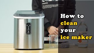 How to Clean Euhomy Ice Maker Machine [upl. by Niwle]